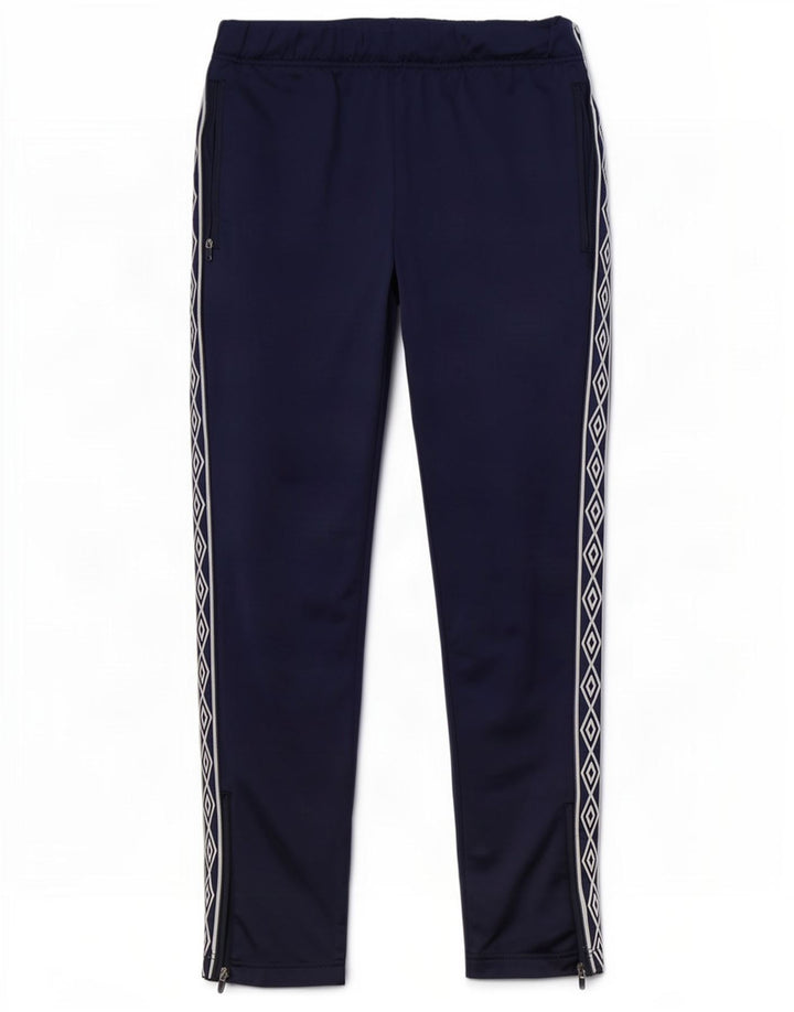 Umbro Mens Graphic Tracksuit Trousers Medium Navy Blue Geometric Polyester
