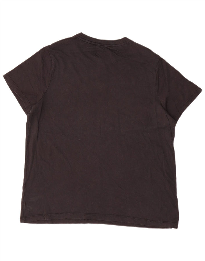 NIKE Womens Graphic T-Shirt Top UK 18 XL Black Cotton