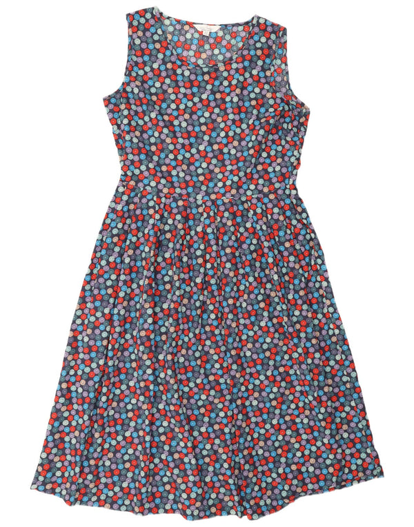 Seasalt Cornwall Womens A-Line Dress UK 14 Large Multicoloured Spotted