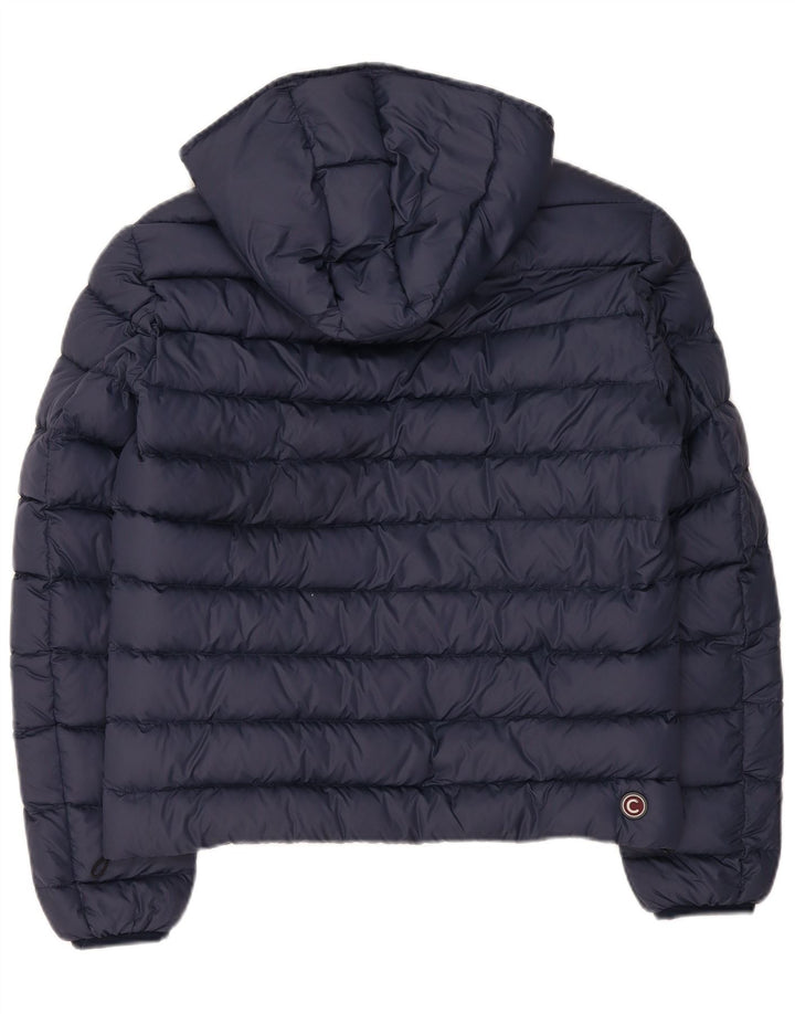 Colmar Mens Hooded Padded Jacket IT 46 Small Navy Blue Polyamide