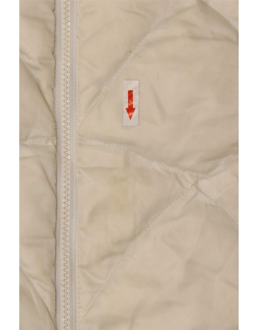 The North Face Womens Padded Jacket UK 16 Large Off White Nylon