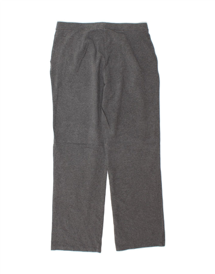 L.L.BEAN Womens Tracksuit Trousers UK 10 Small  Grey Cotton Vintage L.L.Bean and Second-Hand L.L.Bean from Messina Hembry 