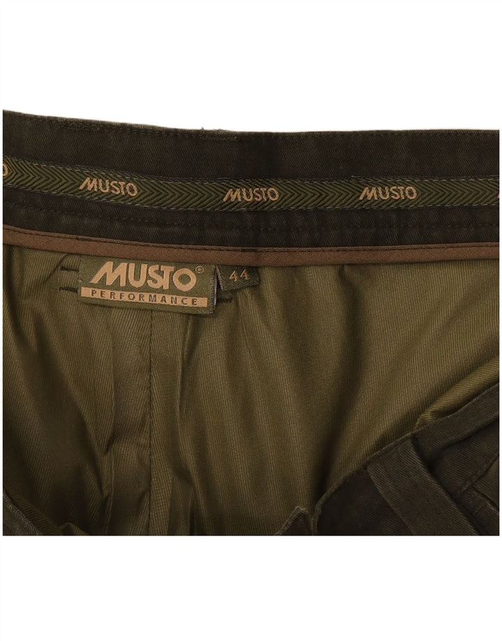 MUSTO Mens Bermuda Shorts W44 2XL Khaki