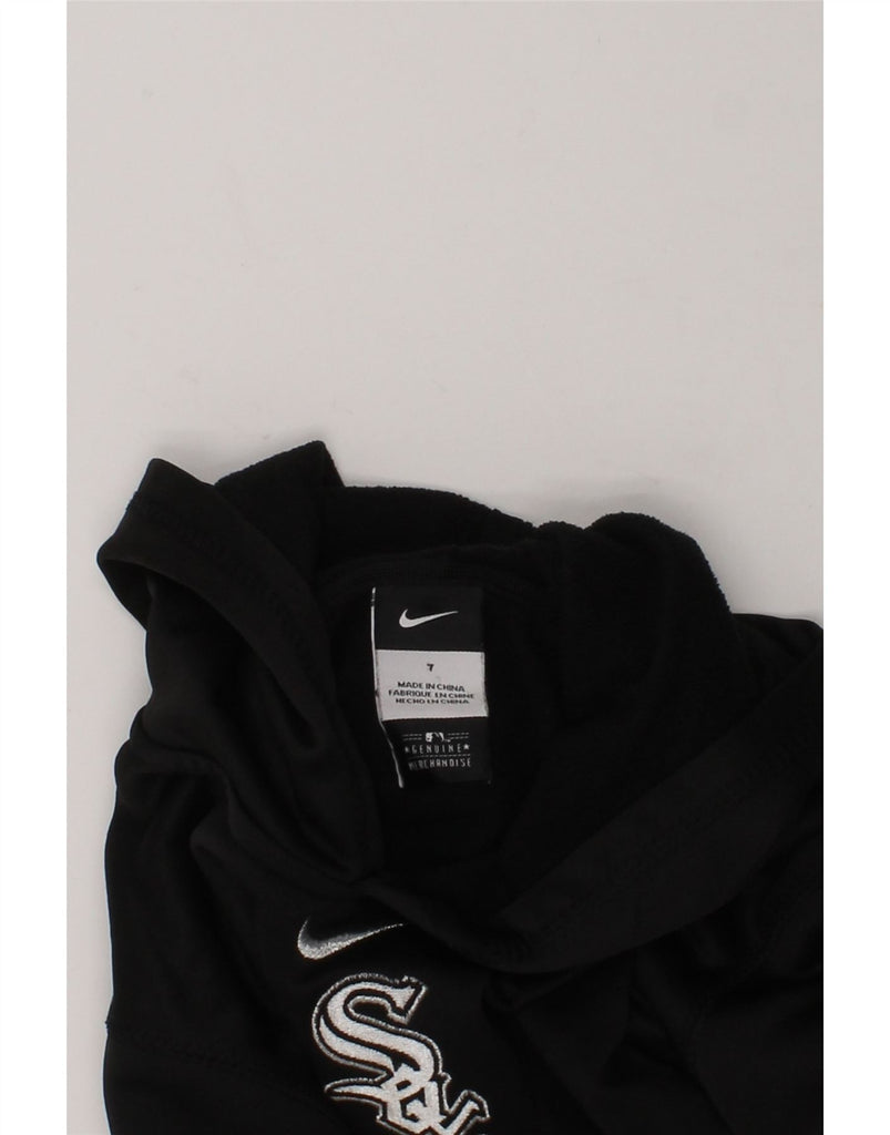 NIKE Boys Therma-Fit Hoodie Jumper 6-7 Years Black Polyester | Vintage Nike | Thrift | Second-Hand Nike | Used Clothing | Messina Hembry 