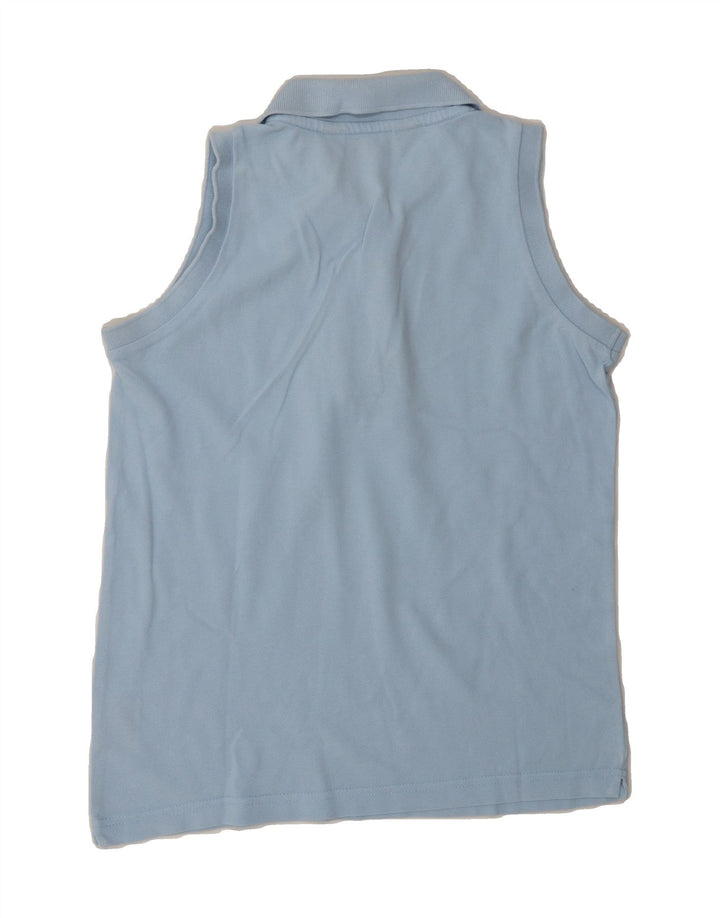 KAPPA Womens Sleeveless Polo Shirt UK 10 Small Blue Cotton Vintage Kappa and Second-Hand Kappa from Messina Hembry 