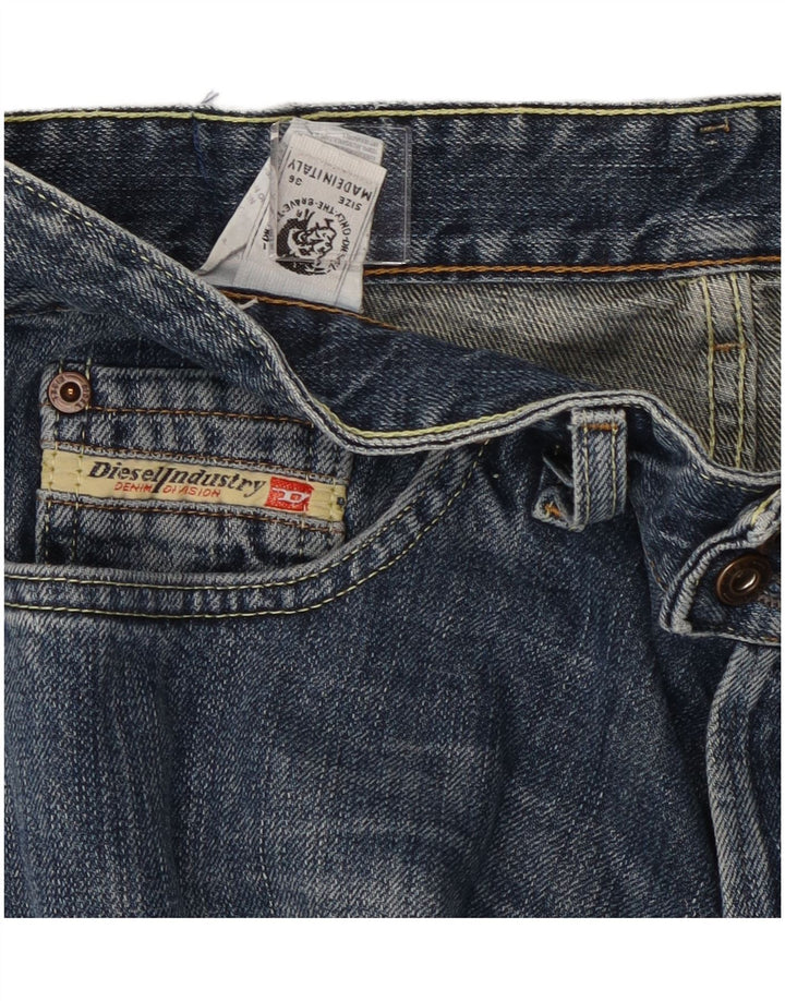 Diesel Womens Straight Jeans W36 L27 Blue Cotton