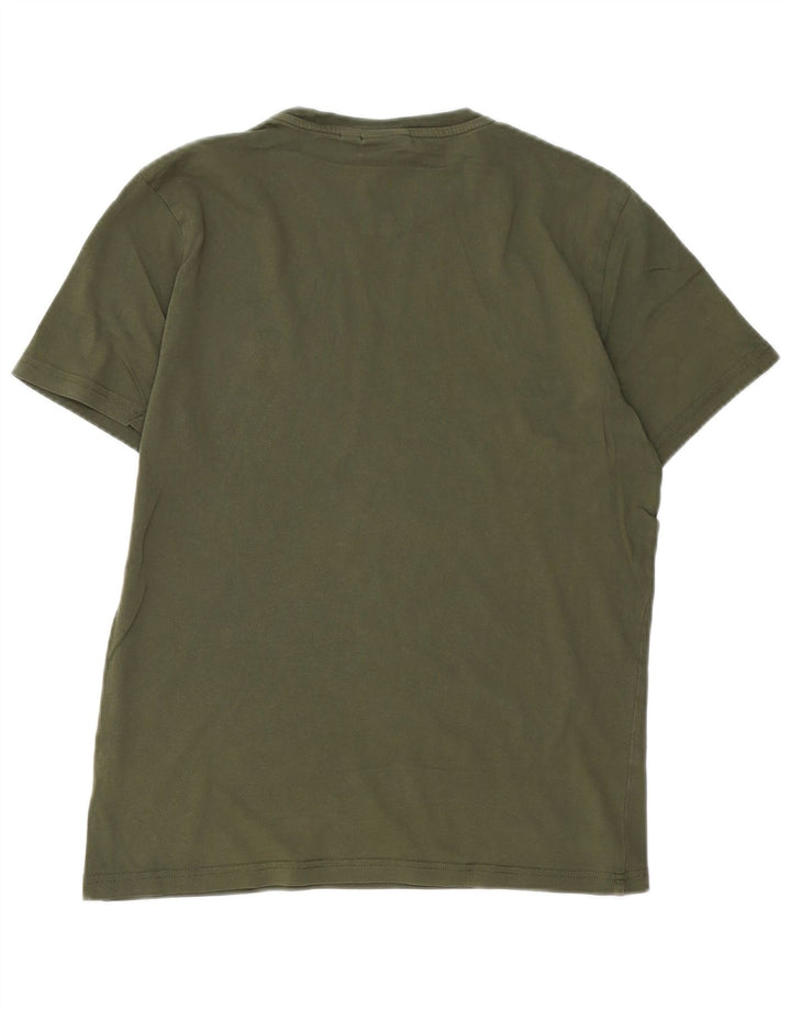 NAPAPIJRI Mens Geographic T-Shirt Top Small Khaki