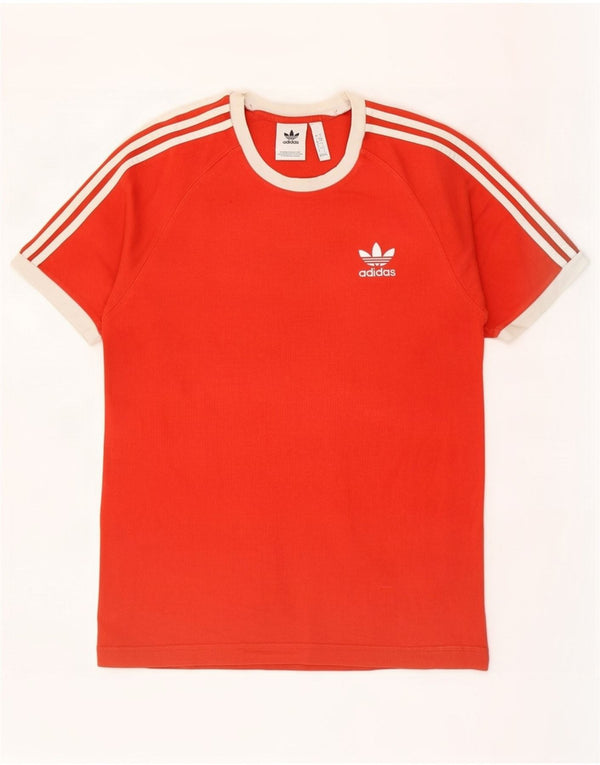 Adidas Mens T-Shirt Top Small Red