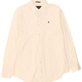 Marlboro Classics Mens Slim Fit Shirt 2XL Off White Cotton
