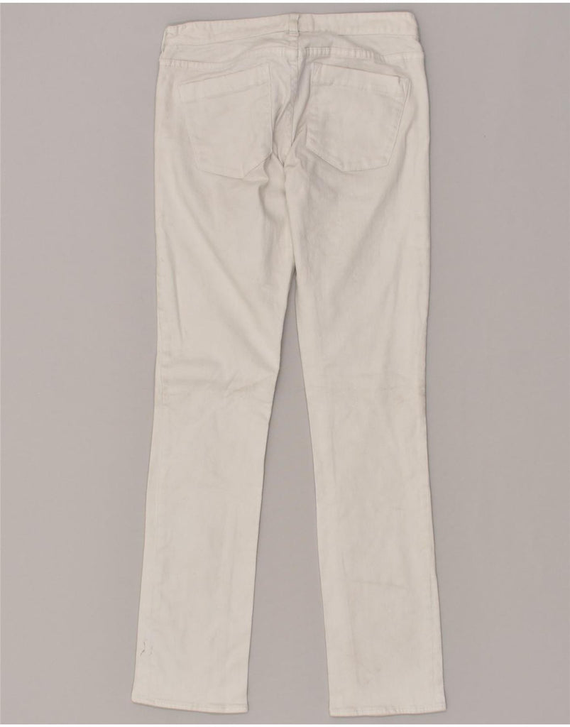 J. CREW Womens Slim Jeans W28 L31 White Cotton | Vintage J. Crew | Thrift | Second-Hand J. Crew | Used Clothing | Messina Hembry 