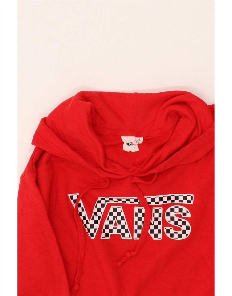VANS Mens Graphic Hoodie Jumper Medium Red Cotton Vintage Vans and Second-Hand Vans from Messina Hembry 