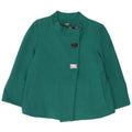 Roccobarocco Womens 3/4 Sleeve Bomber Jacket IT 44 Medium Green Polyester