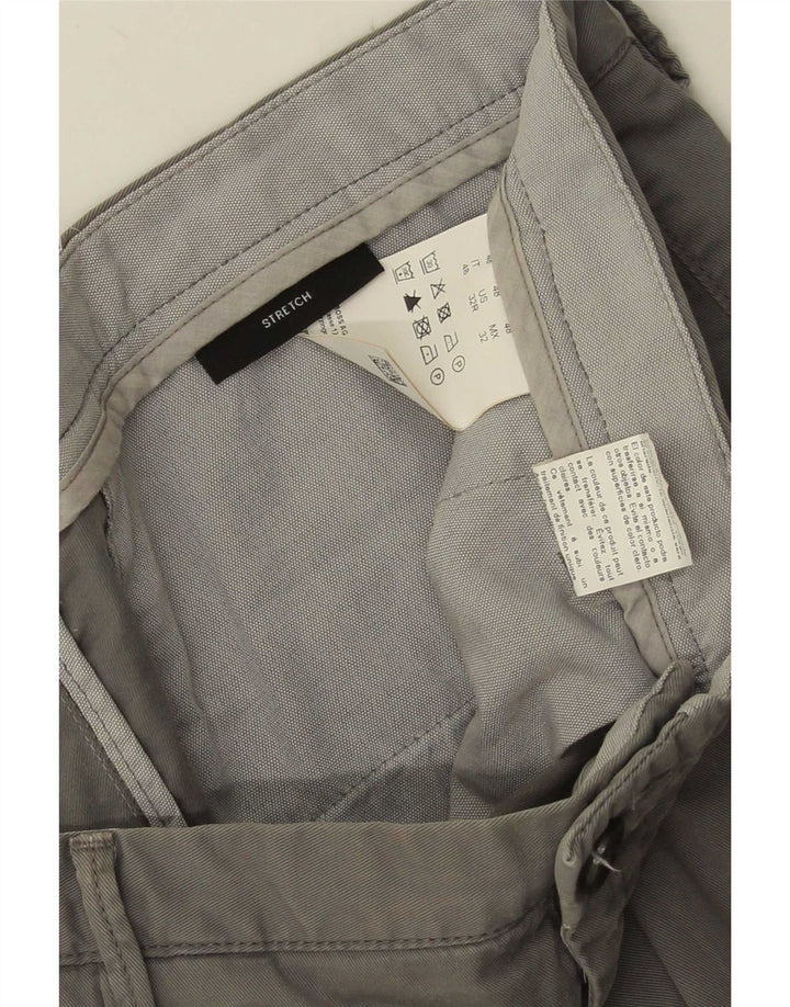 Hugo Boss Mens Slim Chino Trousers EU48 Medium W32 L30 Grey Cotton