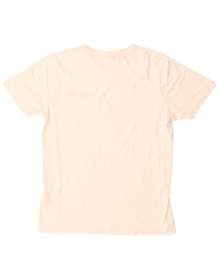 Ellesse Mens Graphic T-Shirt Top Large White Cotton