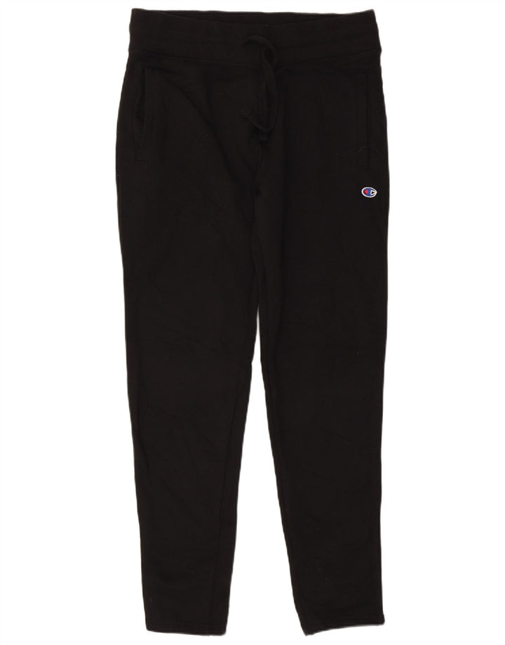 Champion Mens Tracksuit Trousers Medium  Black Cotton