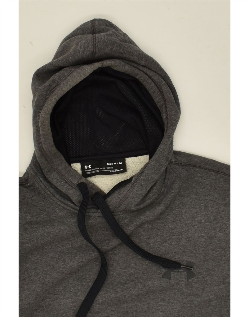 UNDER ARMOUR Mens Hoodie Jumper Medium Grey Cotton | Vintage Under Armour | Thrift | Second-Hand Under Armour | Used Clothing | Messina Hembry 