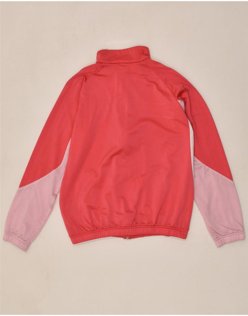 ADIDAS Girls Tracksuit Top Jacket 15-16 Years Pink Colourblock Polyester | Vintage Adidas | Thrift | Second-Hand Adidas | Used Clothing | Messina Hembry 