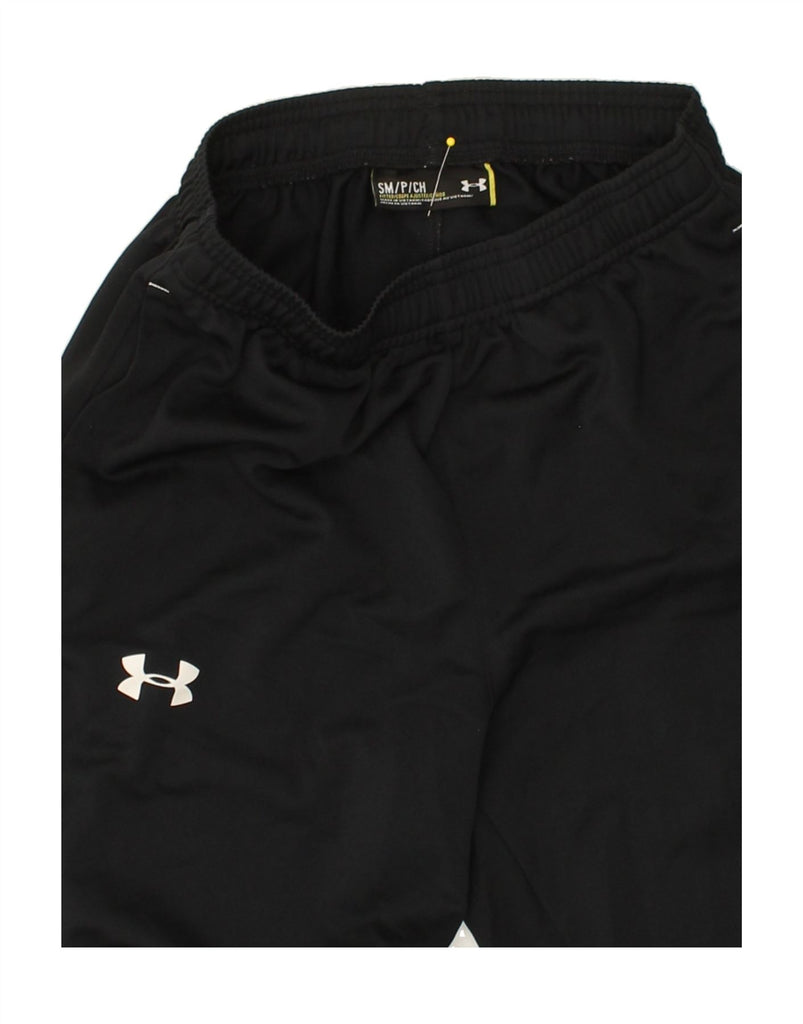 UNDER ARMOUR Womens Graphic Tracksuit Trousers UK 8 Small Black | Vintage Under Armour | Thrift | Second-Hand Under Armour | Used Clothing | Messina Hembry 