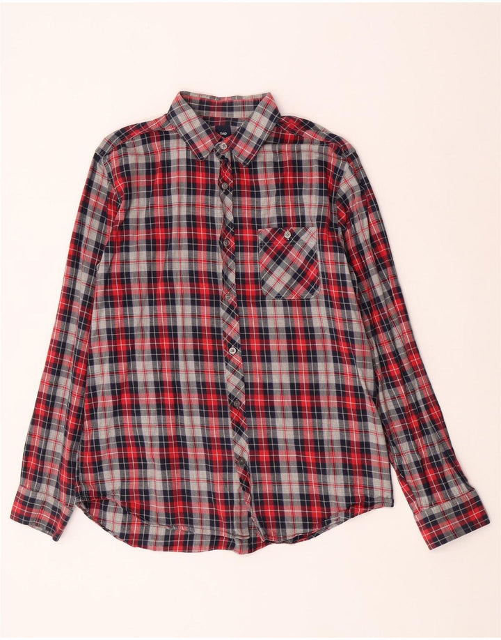 Gap Mens Flannel Shirt Large Red Check Cotton