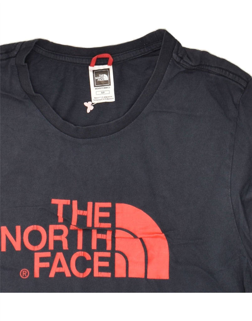 THE NORTH FACE Mens Graphic T-Shirt Top Small Navy Blue | Vintage The North Face | Thrift | Second-Hand The North Face | Used Clothing | Messina Hembry 