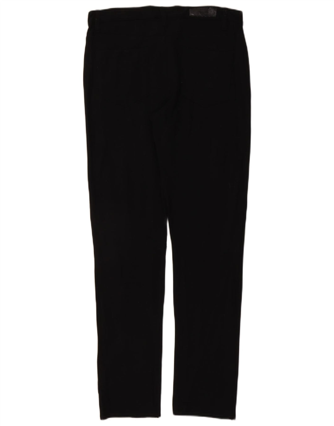 CALVIN KLEIN Womens Slim Casual Trousers US 12 Large W30 L31 Black Rayon