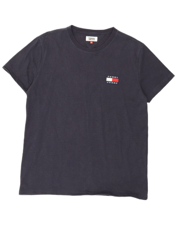 Tommy Hilfiger Womens Regular T-Shirt Top UK 18 XL Navy Blue Cotton