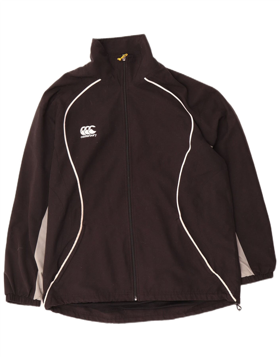 Canterbury Mens Tracksuit Top Jacket Medium Black Colourblock