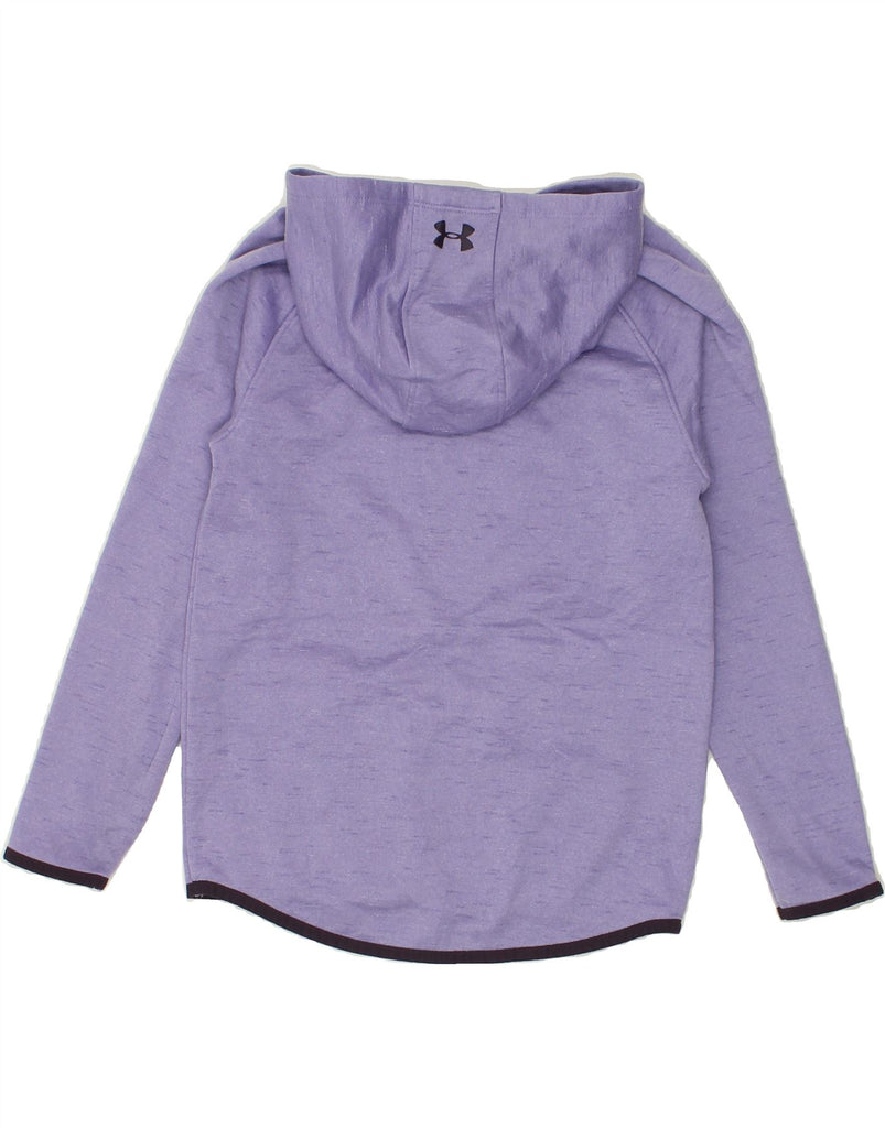 UNDER ARMOUR Girls Graphic Hoodie Jumper 10-11 Years Medium Purple | Vintage Under Armour | Thrift | Second-Hand Under Armour | Used Clothing | Messina Hembry 