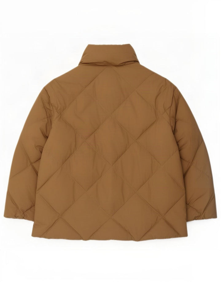 Marks & Spencer Womens Oversized Padded Jacket UK 16 Large Brown Polyester