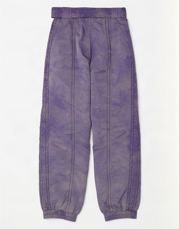 Maier Womens High Waist Ski Trousers UK 16 Large Purple Tie Dye Polyamide