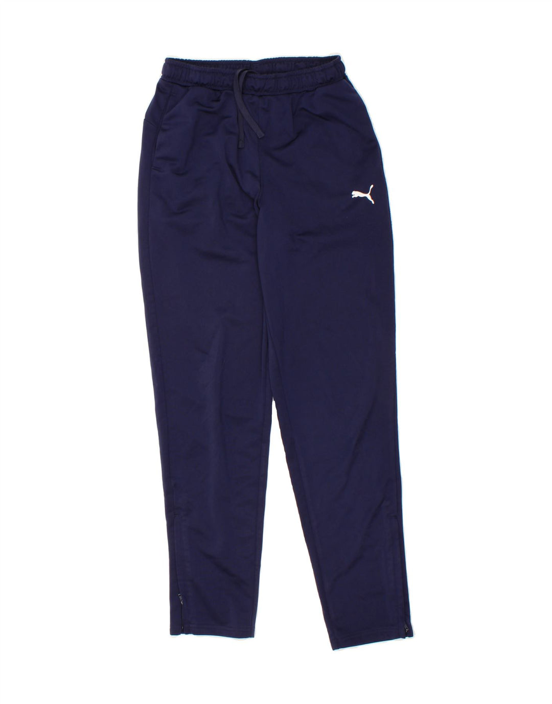 PUMA Boys Tracksuit Trousers 13-14 Years XL Navy Blue Polyester Vintage Puma and Second-Hand Puma from Messina Hembry 