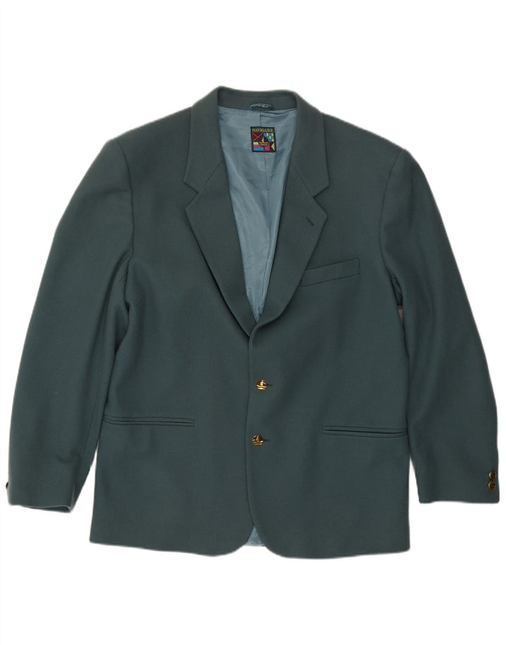 Navigare Mens 2 Button Blazer Jacket UK 40 Large Green