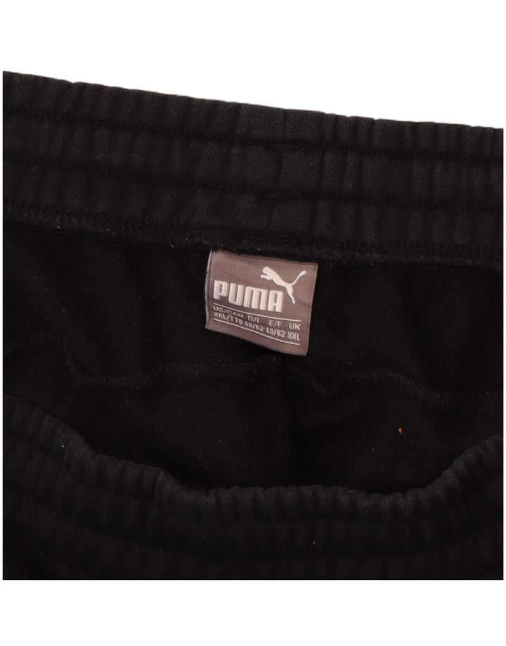 PUMA Mens Tracksuit Trousers Joggers 2XL  Black Cotton