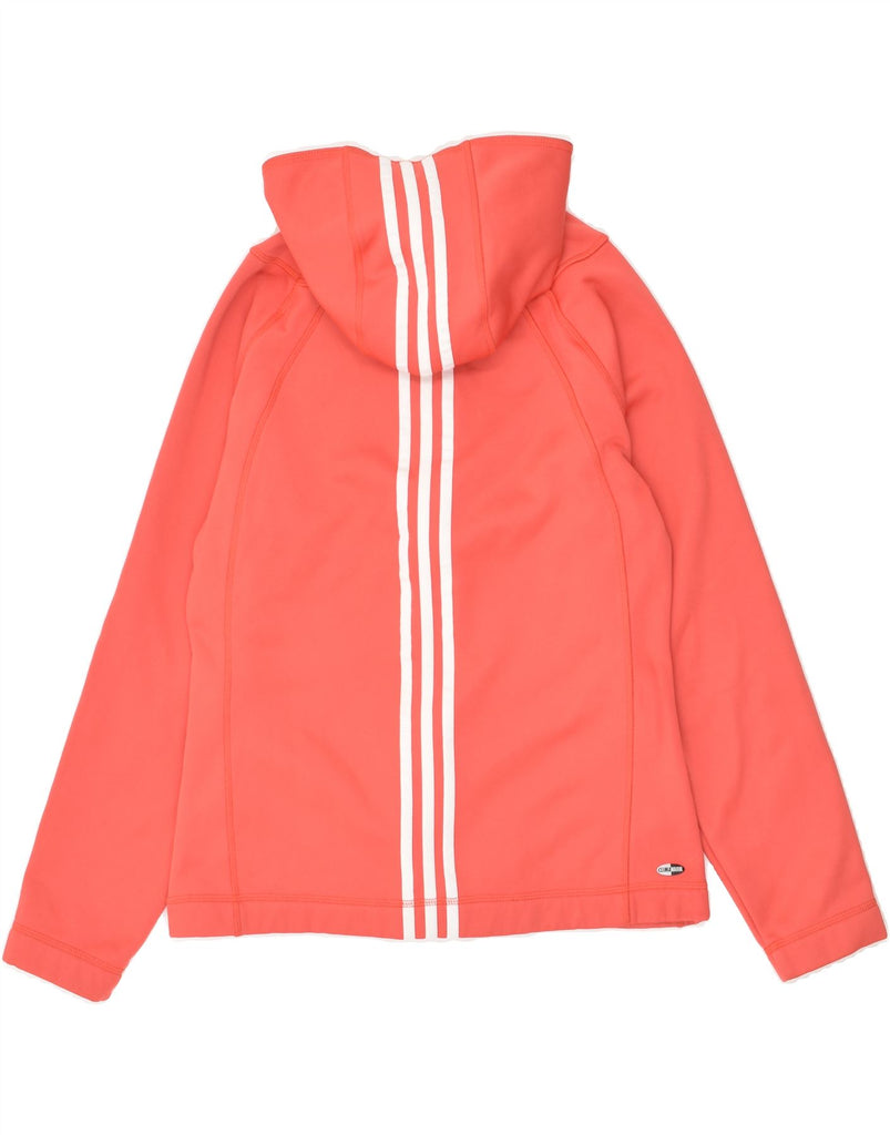 ADIDAS Womens Zip Hoodie Sweater UK 14 Large  Pink Polyester | Vintage Adidas | Thrift | Second-Hand Adidas | Used Clothing | Messina Hembry 