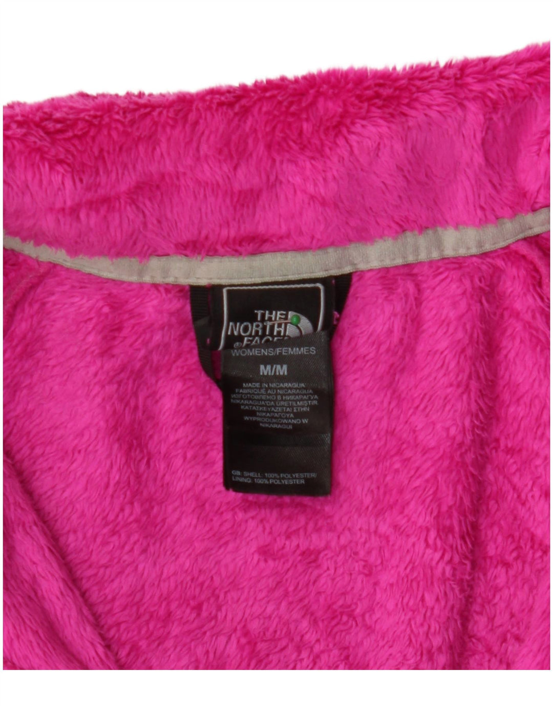 THE NORTH FACE Womens Fleece Jacket UK 14 Medium Pink Polyester