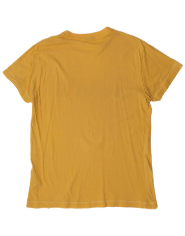 Levi's Mens Graphic T-Shirt Top Medium Yellow Cotton