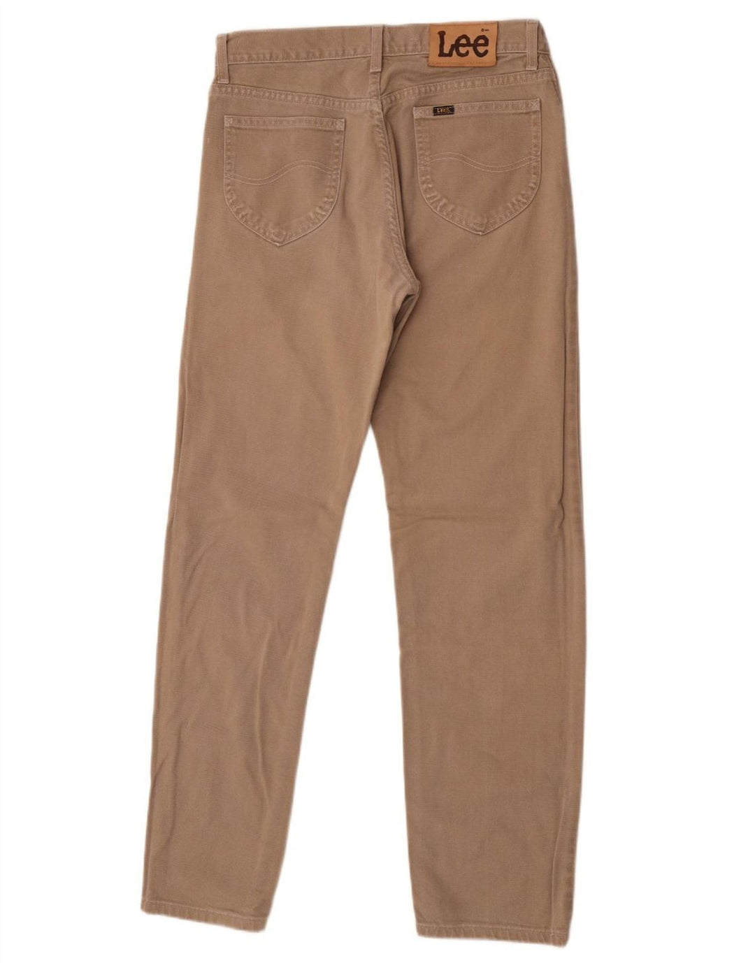 Lee Mens Brooklyn Straight Jeans W33 L34 Beige Cotton
