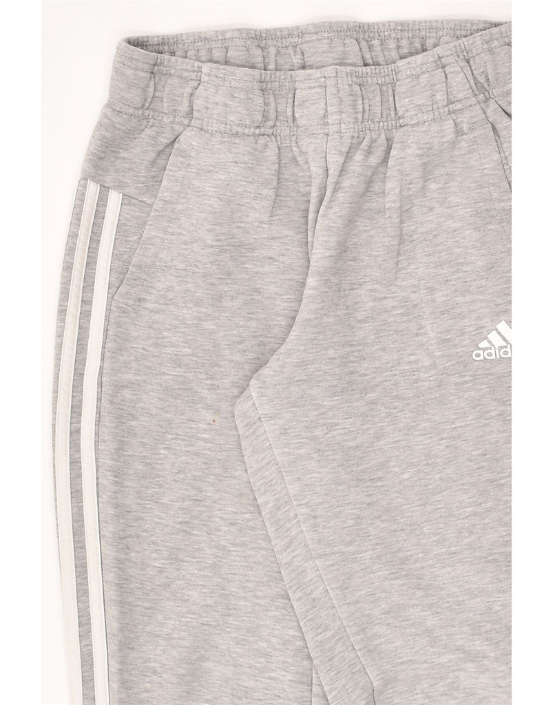 ADIDAS Boys Tracksuit Trousers Joggers 13-14 Years Grey Flecked Cotton | Vintage Adidas | Thrift | Second-Hand Adidas | Used Clothing | Messina Hembry 