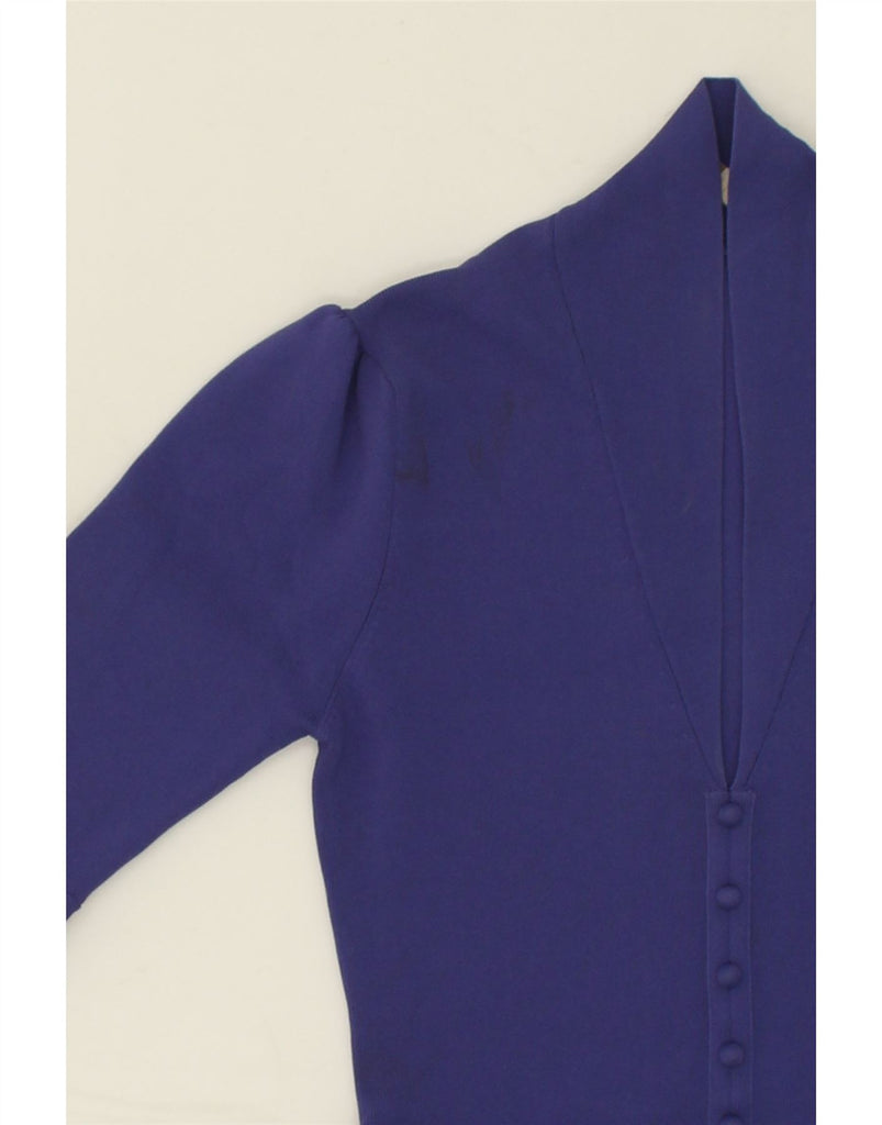 REISS Womens Bodycon Dress UK 12 Medium Navy Blue Nylon | Vintage Reiss | Thrift | Second-Hand Reiss | Used Clothing | Messina Hembry 