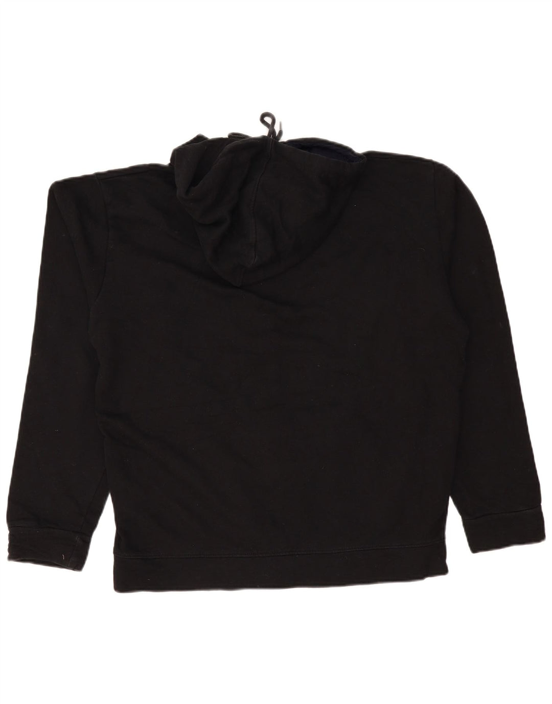 CHAMPION Mens Graphic Hoodie Jumper Large Black Cotton