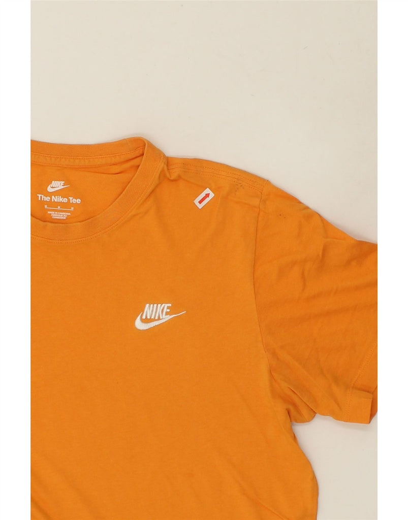 NIKE Mens T-Shirt Top Medium Yellow Cotton | Vintage Nike | Thrift | Second-Hand Nike | Used Clothing | Messina Hembry 