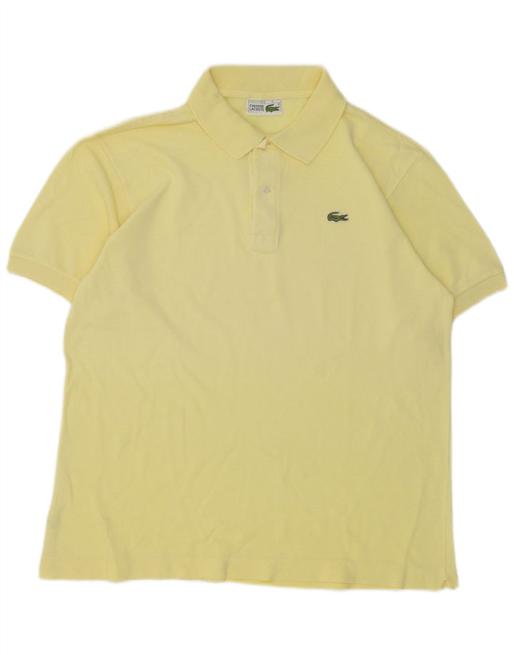 Lacoste Mens Polo Shirt Size 5 XL Yellow Cotton