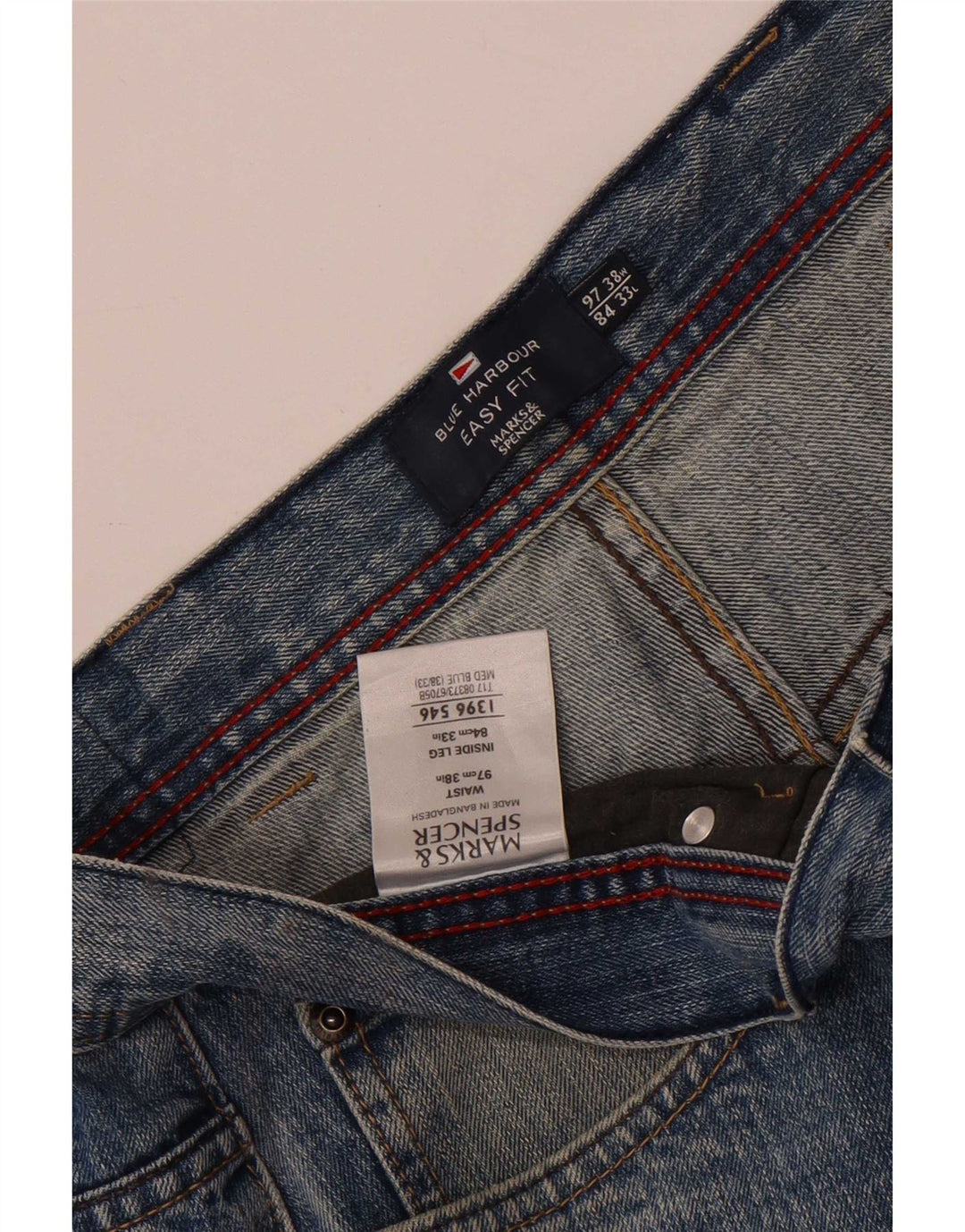 Marks & Spencer Mens Blue Harbour Straight Jeans W38 L33