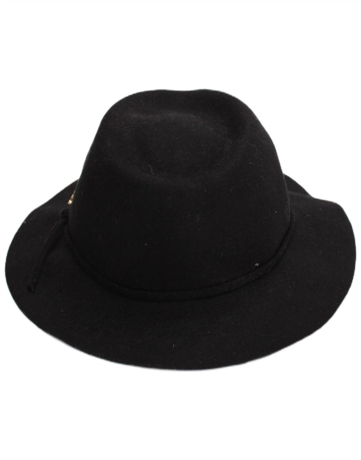 Replay Womens Fedora Hat One Size Black Wool Classic