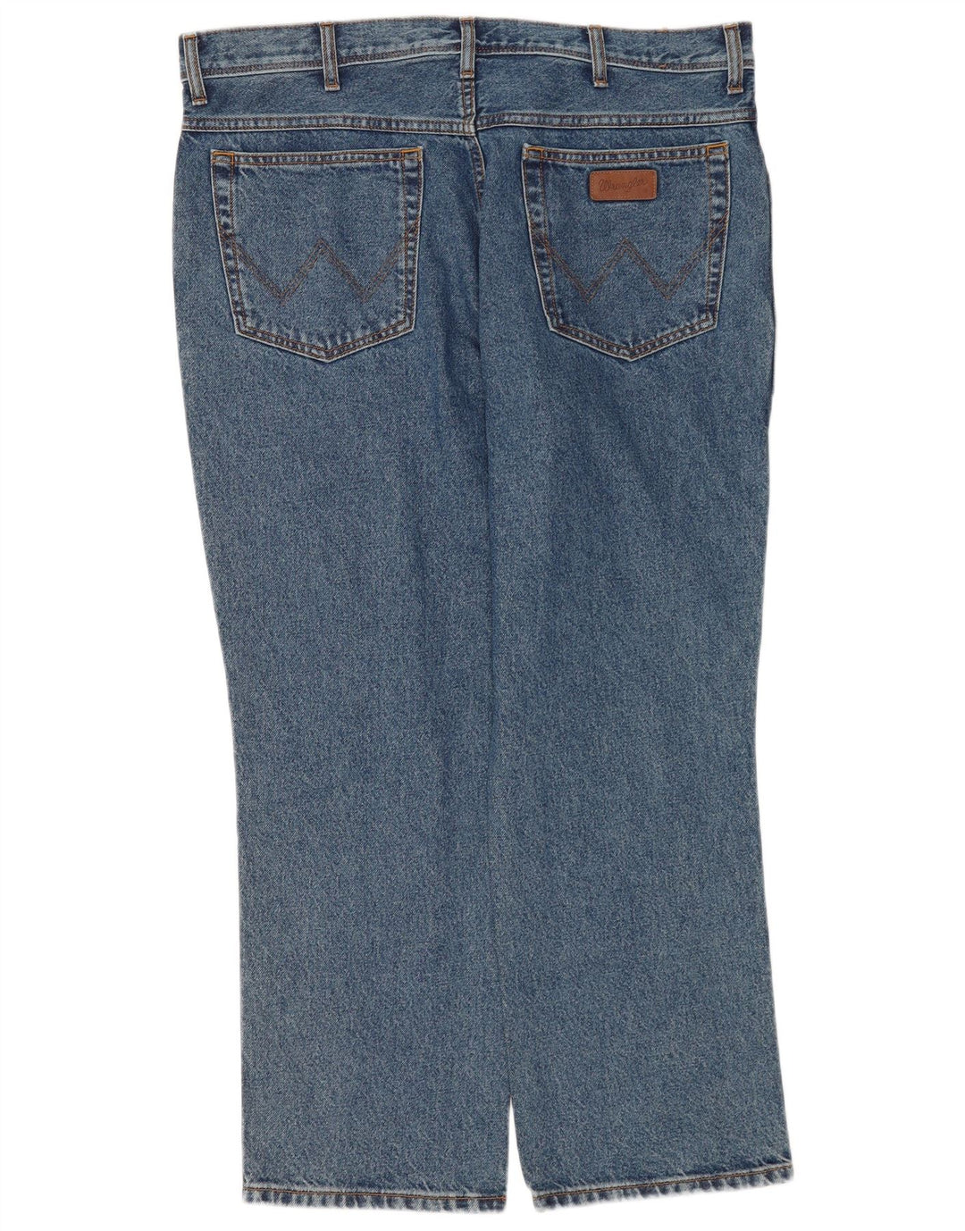 Wrangler Mens Regular Fit Straight Jeans W40 L30 Blue Cotton