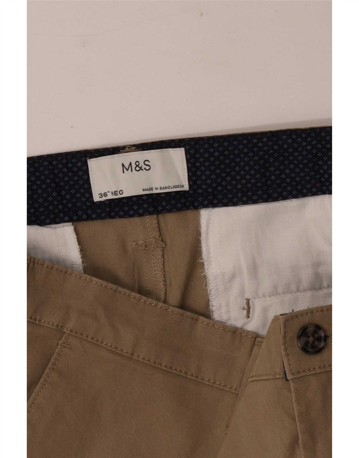 Marks & Spencer Mens Chino Shorts Large W36 Beige