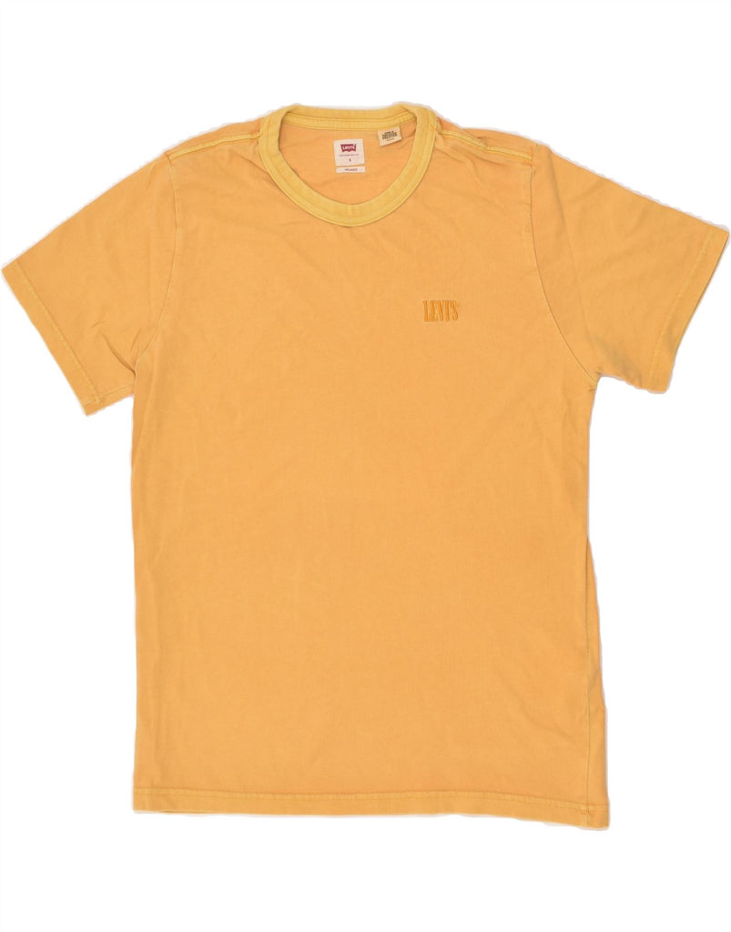 LEVI'S Mens Relaxed T-Shirt Top Small Yellow Cotton | Vintage Levi's | Thrift | Second-Hand Levi's | Used Clothing | Messina Hembry 