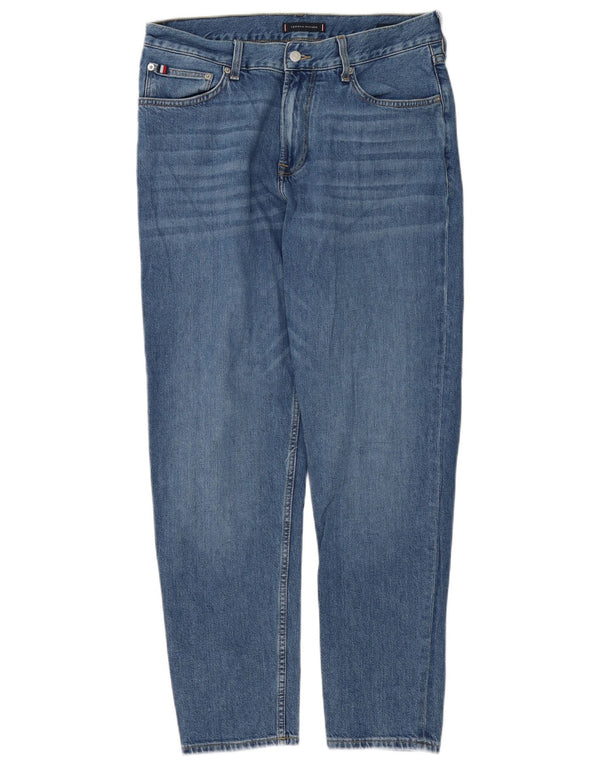 Tommy Hilfiger Mens Harlem Relaxed Fit Tapered Jeans W32 L32 Blue Cotton