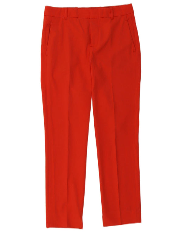Zara Womens Slim Chino Trousers XS W28 L27 Red