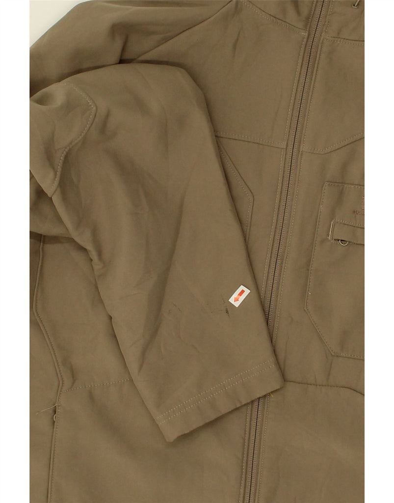 HELLY HANSEN Mens Hooded Windbreaker Jacket UK 38 Medium Grey Polyester | Vintage Helly Hansen | Thrift | Second-Hand Helly Hansen | Used Clothing | Messina Hembry 